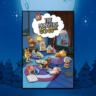 泡泡玛特凌晨一点海贼王拉布布labubu装饰画收纳墙上盲盒陈列展示