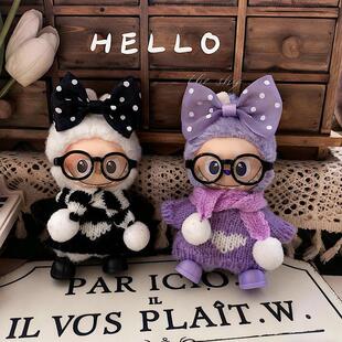 拉布布4代娃衣labubu毛衣围巾鞋子4代labubu套装10cm挂件玩偶配饰