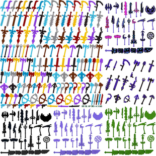 我 玩具 世界积木人仔动物菜鸟高史蒂夫村民全套武器包刀儿童拼装