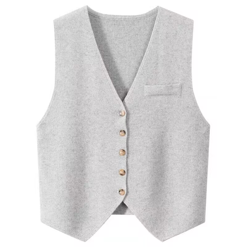 叠穿西装马甲毛衣背心坎肩外套