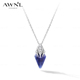AWNL波塞冬三叉戟Nova守护项链女蓝纹石小众设计女神节礼物送女友