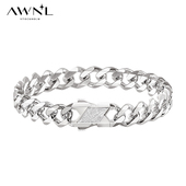 AWNL张赫同款 北欧M陨石平行宇宙手链男款 小众新年礼物送男友