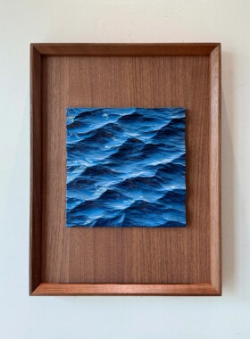 海浪装饰画简约现代客厅卧室挂画