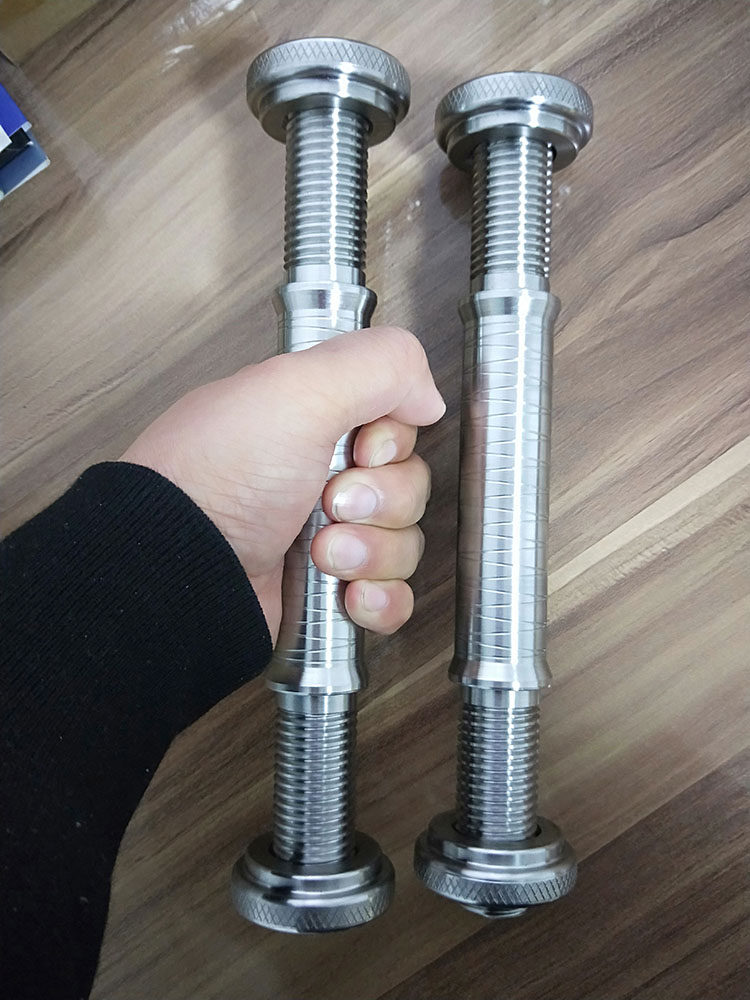 高档304不锈钢哑铃杆健身训练可装配内孔直径25mm哑铃片