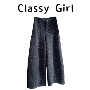 复古文艺碎花加绒加厚毛呢阔腿裤 女 女秋冬高腰显瘦减龄百搭弯刀裤