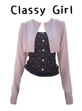 复古碎花吊带女2026春夏季超好看撞色韩系慵懒感绝美内搭小上衣