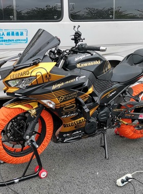 桩三疯川崎忍者ninjia400/Z400护杠专业金卡纳护杠竞技防摔保护