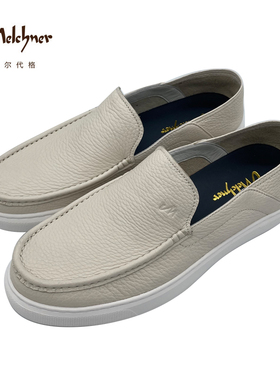 梅尔代格Melchner鹿皮革一脚蹬懒人乐福鞋123ALC31
