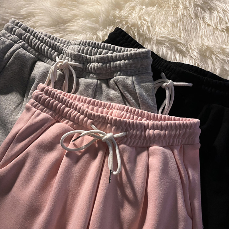 Autumn and winter motion sweatpants  Plush thickening Elastic Paige Drawstring Easy Show thin Haren pantsin the Women's clothing/Boutique , Skirts  category - from Buy2taobao.com to provide professional Taobao agent buy service