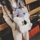 韩国仓鼠布娃娃两用毛绒玩具公仔暖手捂抱枕插手背包送女友礼物