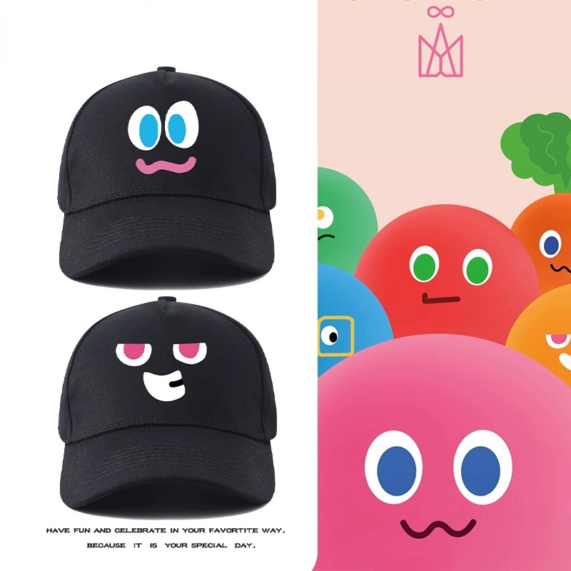 五月天演唱会五球表情周边印花棒球帽男女同款户外遮阳运动鸭舌帽