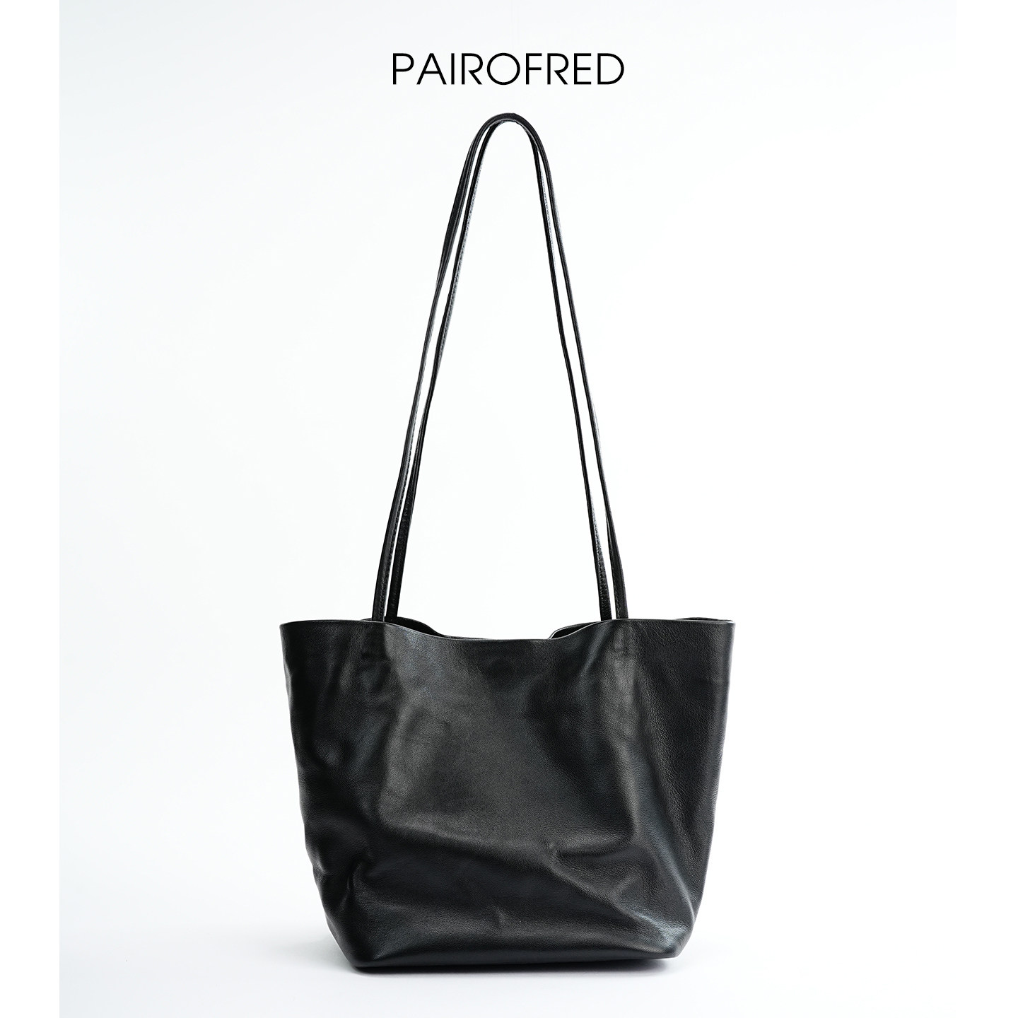 软糯慵懒风托特包简约羊皮单肩包小众设计手提包休闲腋下包女包