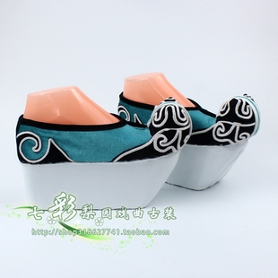 七彩梨园新款戏曲京剧越剧舞台戏剧古装鞋如图云头小生鞋登云履鞋