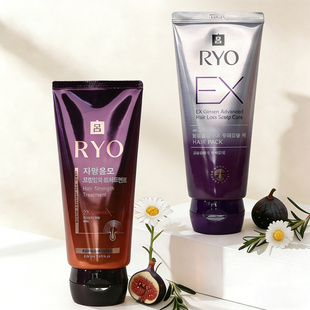 紫吕发膜防脱发ex固发ryo韩国原装进口爱茉莉护发素改善干枯毛躁