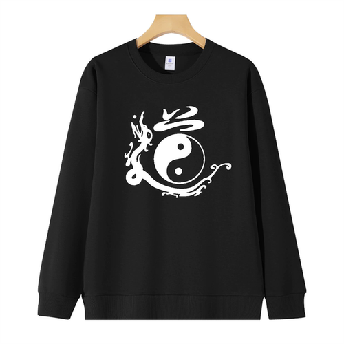 太极晨练武术道家道学思想男女长袖卫衣阴阳八卦道法自然衣服秋冬