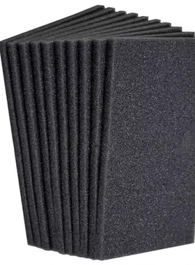 海绵垫黑色方形泡沫棉加厚垫子包装内垫隔音棉垫装饰垫缓震发泡棉