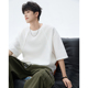 新款 2026夏季 廓形潮牌体恤休闲宽松圆领百搭上衣 T恤男士 白色短袖