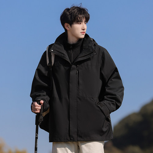 三合一冲锋衣男士秋冬季保暖外套