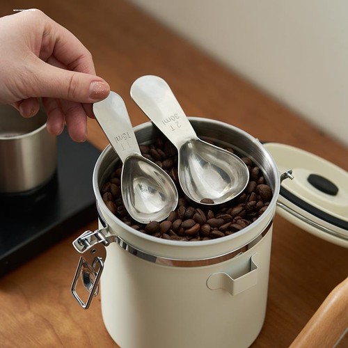 304食品级不锈钢咖啡豆量勺专用奶粉燕麦冻干勺子15ml克勺g集公度