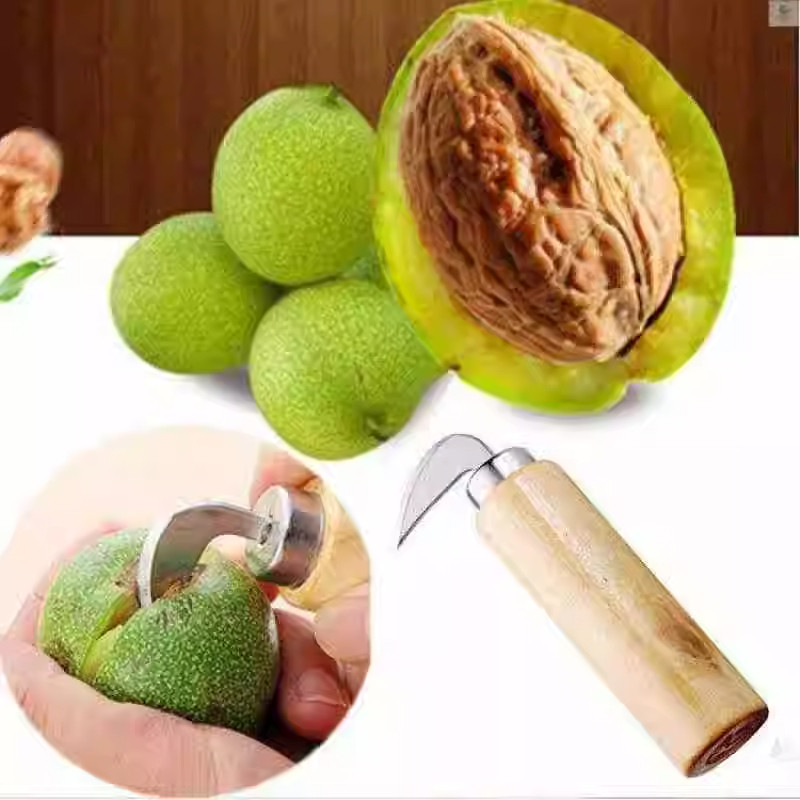 青皮核桃刀开剥核桃青皮刀子核桃去皮器挖核桃工具去核桃绿皮神器