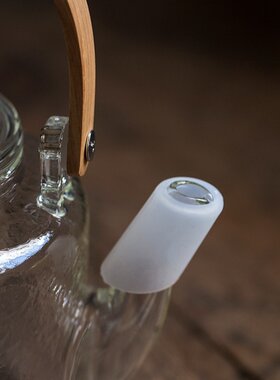 玻璃陶瓷茶壶嘴套口防尘盖防漏陶瓷滴水防长嘴配件家用硅胶嘴子。