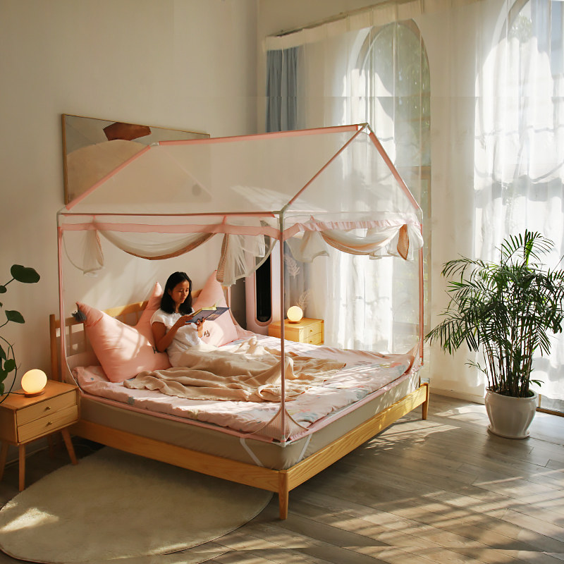 蚊帐防摔儿童防掉床宝宝全封闭1.8m1.5米1.2加密厚双人通用带支架,床上用品,蚊帐,淘宝优惠券,粉丝福利购,淘宝优惠卷