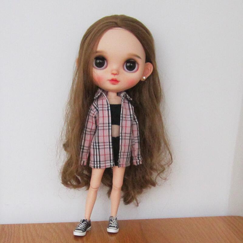小布blythe娃衣 ob24 ob27芭可比儿 azone licca经典衬衣手工娃衣
