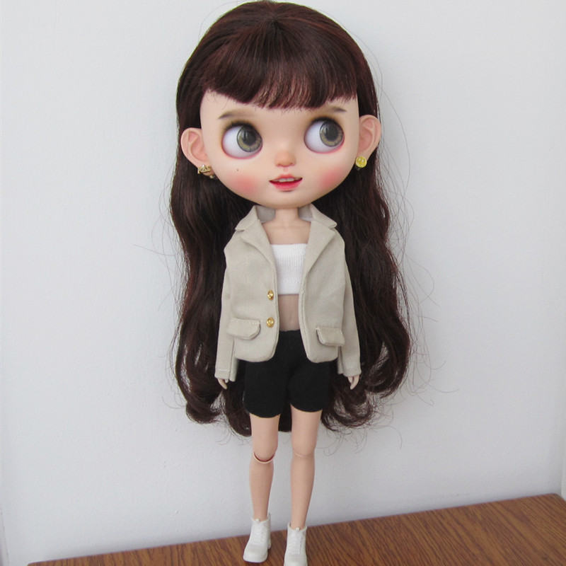 小布blythe娃衣 职场西服套装 ob24 azone 芭可比儿娃衣 成品现货图片