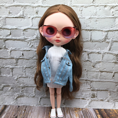 blythe小布娃衣azone ob24 pp fr 芭可比儿ob27 牛仔外套