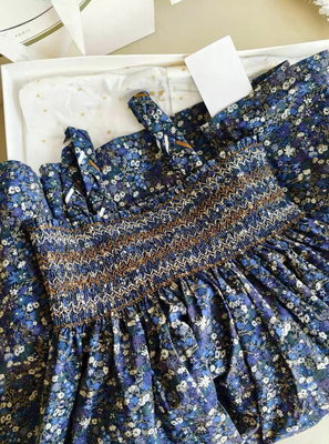 Choice.i Girl bp 女童仲夏夜蓝梦碎花打揽吊带连衣裙长裙