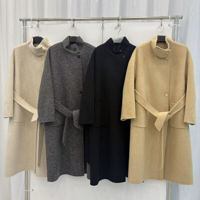 2025秋冬新款双面羊绒大衣女中长款韩版宽松显瘦羊毛呢外套