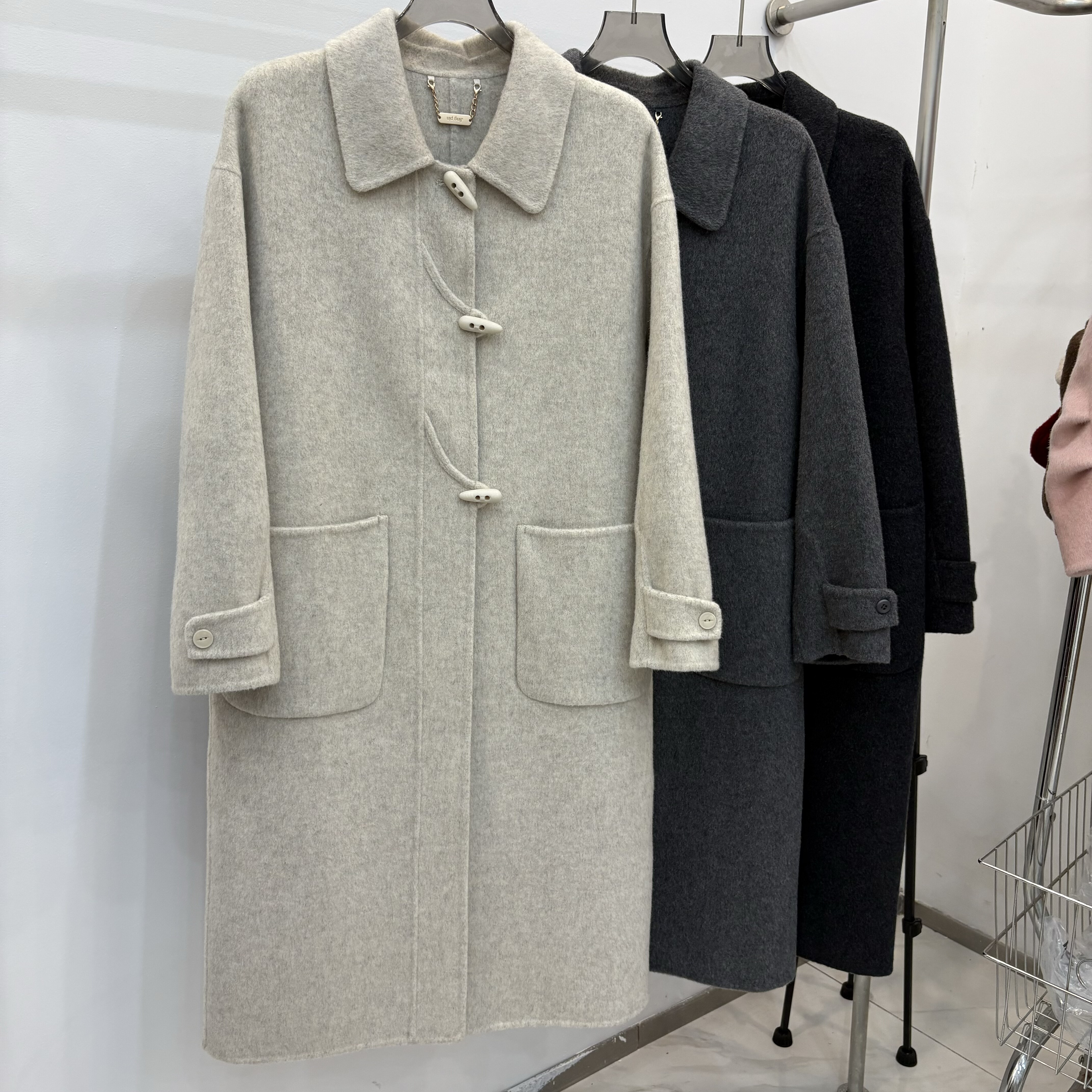 2025双面羊毛大衣女中长款秋冬新款娃娃领韩版显瘦精品毛呢外套,女装/女士精品,毛呢外套,淘宝优惠券,粉丝福利购,淘宝优惠卷