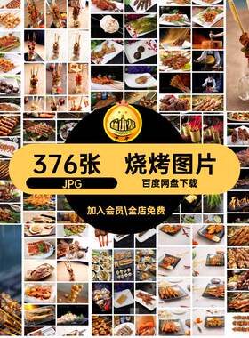 376张美食摄影图片烤串材JPG烧烤高清羊肉串菜品材JPG羊