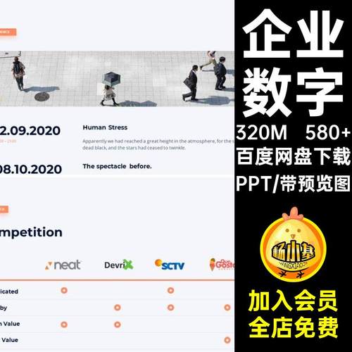 可视化图表模板数据商务ppt&keynote合集580 可视化商务图表模板