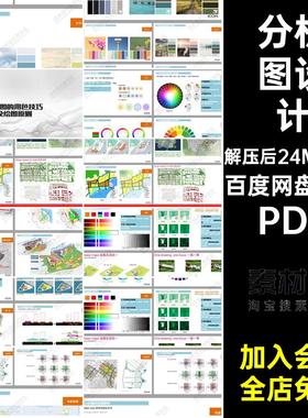 用色技巧及绘图原则分析图文本搭配色彩建筑设计景观1套PDF方案