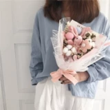 Розовая девочка желает кроличья мультипликация начальной школы в детском саду День преподавателя