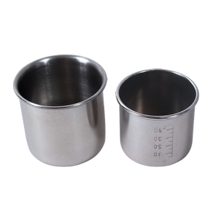 医用不锈钢服药杯 304加厚小量杯带刻度量筒 40ml量杯 消毒杯