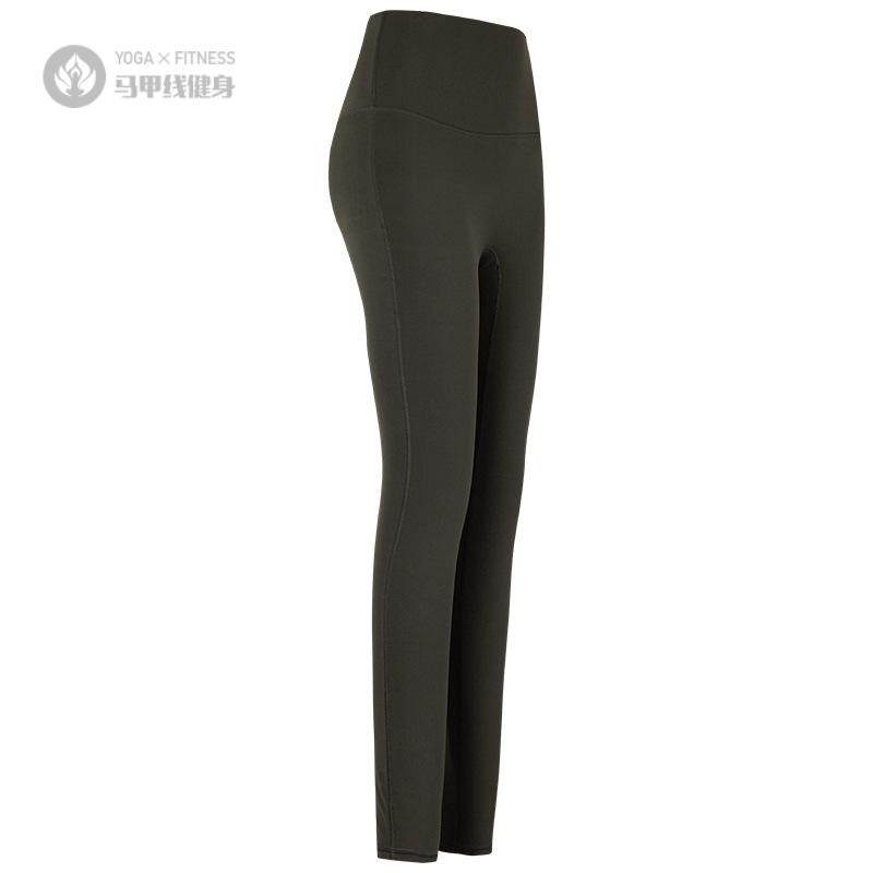 秋冬训练瑜伽裤女外穿速干普拉提跑步紧身收腹提臀运动健身裤