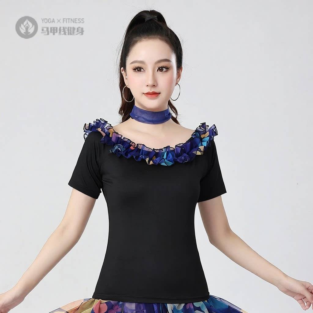 拉丁舞服装新款成人女形体练功服