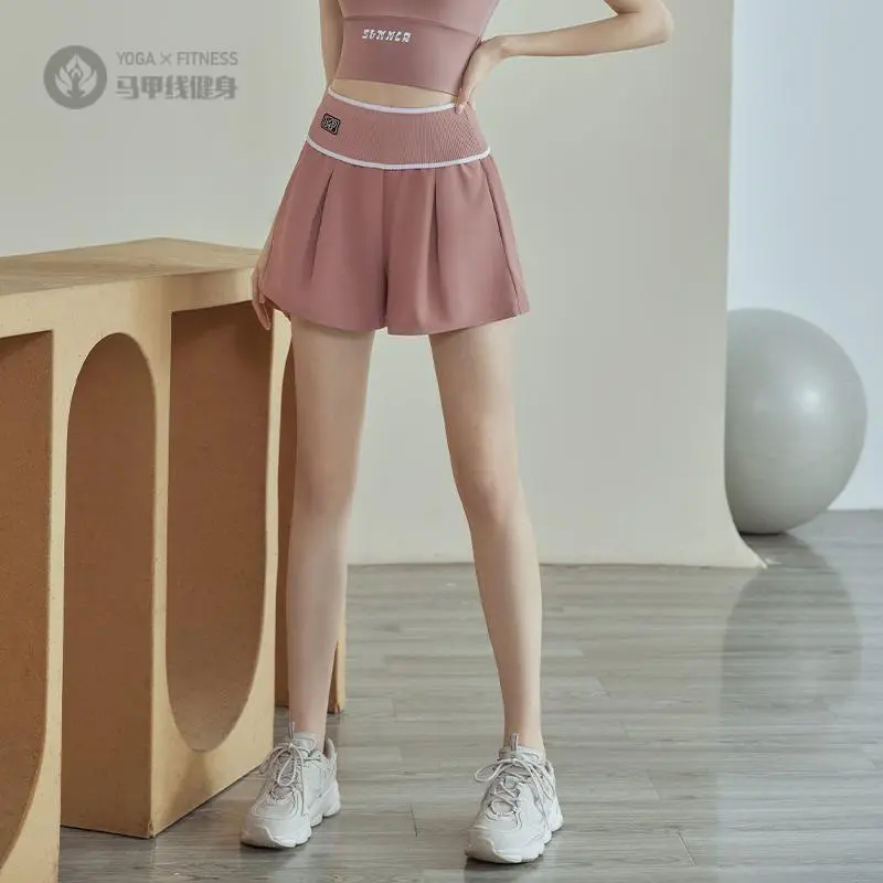 运动短裤女2024新款夏季健身服三分裤显瘦透气瑜伽训练跑步现货