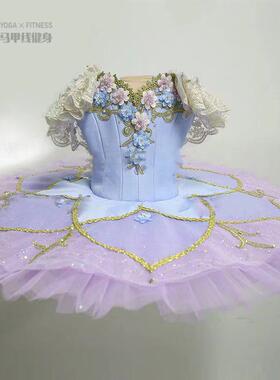 新款儿童专业芭蕾舞裙蓬蓬纱UU裙睡美人舞台装表演服