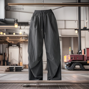 hiphop粉色速干工装裤女夏季薄款多巴胺穿搭裤子爵士舞运动裤休闲