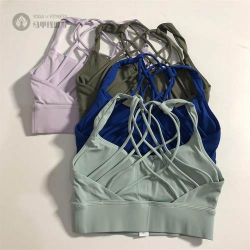 高冲击防震八肩带运动内衣