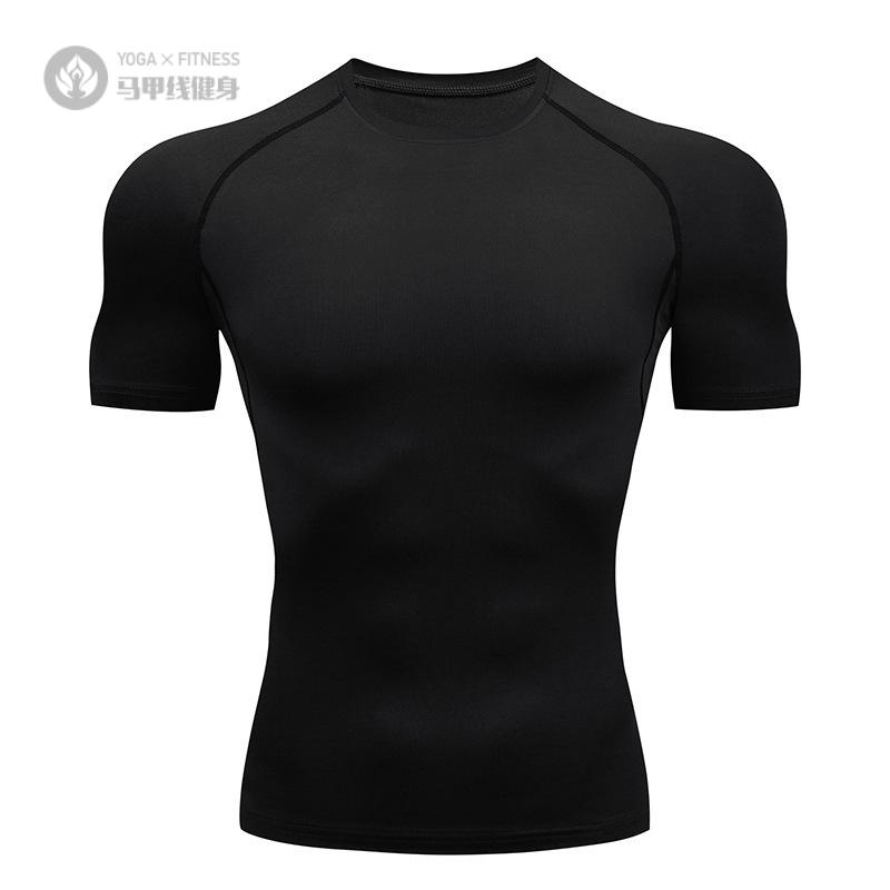 速干恤男健身衣服运动短袖紧身