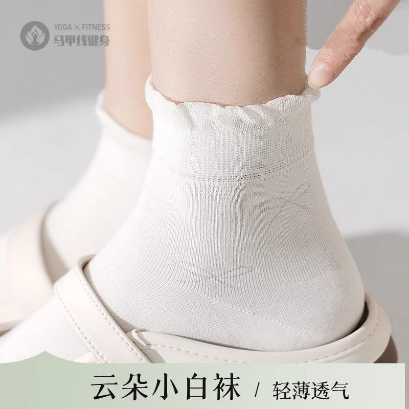 白色袜子女骨春夏季薄款可爱日系