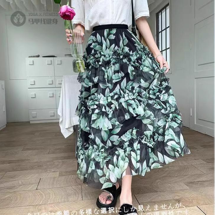 甜美仙女风显瘦碎花半身裙女新款