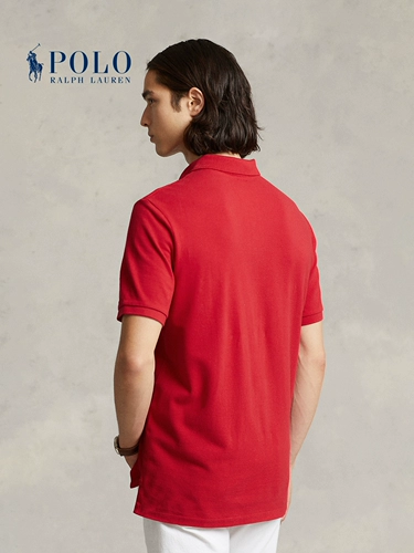 Классическая сетчатая теннисная рубашка узкого кроя Ralph Lauren/Ralph Lauren в одном стиле для мужчин и женщин RL14466