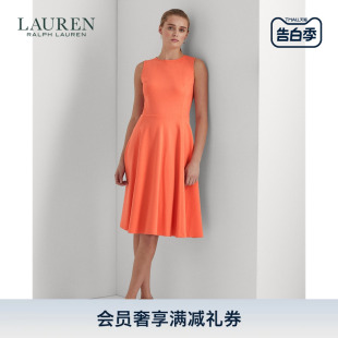 款 Lauren 经典 罗马布修身 拉夫劳伦女装 宽下摆连衣裙RL61411