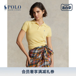 Lauren Ralph 羊绒针织Polo衫 经典 款 版 拉夫劳伦女装 修身 RL24040