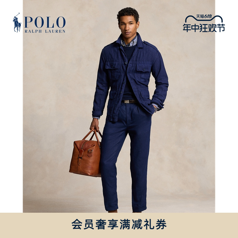 Ralph Lauren/拉夫劳伦男装 24春Polo学院风修身版长裤RL18155 男装 休闲裤 原图主图